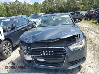 2015 Audi A6 Premium Plus with VIN WAUGFAFC4FN025898, listed as a Copart auction lot 53785675 with 100,892 mi miles and Salvage title. Bid and sale history available at DreamBid. Image 5.