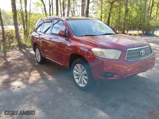 2008 Toyota Highlander Hybrid with VIN JTEEW41A582009419, listed as a IAAI auction lot 42068045 with 179,473 mi miles. Bid and sale history available at carsss.com. Image 1.