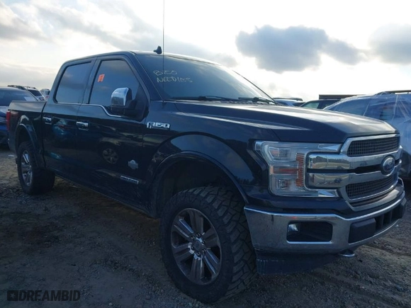 2018 Ford F-150 XL with VIN 1FTFW1E17JFE17484, listed as a IAAI auction lot 41141214 with 192,985 mi miles. Bid and sale history available at carsss.com. Image 1.