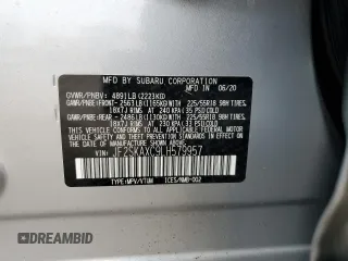 2020 Subaru Forester Touring with VIN JF2SKAXC9LH579957, listed as a Copart auction lot 89087915 with 0 mi miles and Salvage Title. Bid and sale history available at carsss.com. Image 15.