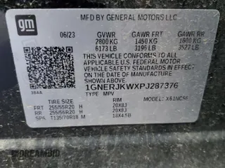2023 Chevrolet Traverse RS with VIN 1GNERJKWXPJ287376, listed as a Copart auction lot 84826674 with 35,469 mi miles and Salvage Title. Bid and sale history available at carsss.com. Image 13.
