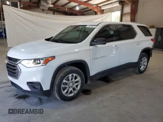 2021 Chevrolet Traverse LS with VIN 1GNERFKW6MJ179930, listed as a Copart auction lot 63435344 with 50,267 mi miles and Clean Title. Bid and sale history available at carsss.com. Image 1.
