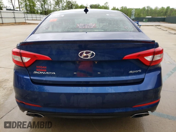 2017 Hyundai Sonata Sport with VIN 5NPE34AF4HH488827, listed as a Copart auction lot 52217955 with 103,258 mi miles and Clean Title. Bid and sale history available at carsss.com. Image 6.