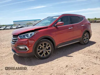 2017 Hyundai Santa Fe Ultimate z VIN 5XYZW4LA8HG447604, wystawiony jako Copart lot #57708085 z przebiegiem 31 676 mil mil oraz Szkoda całkowita • Salvage title. Historia ofert i sprzedaży dostępna na DreamBid. Obrazek 1.