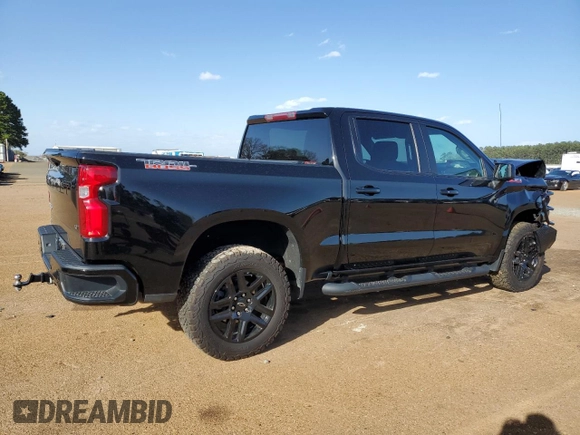 2022 Chevrolet Silverado 1500 LT Trail Boss with VIN 1GCPYFEL7NZ220493, listed as a Copart auction lot 47738795 with 38,194 mi miles and Salvage Title. Bid and sale history available at DreamBid. Image 3.