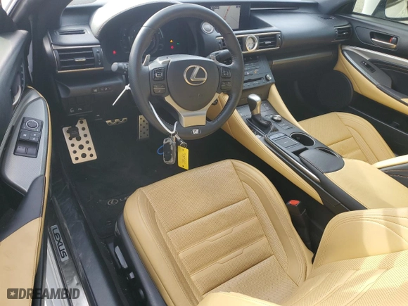 2015 Lexus RC 350 with VIN JTHHE5BC2F5002593, listed as a Copart auction lot 42083335 with 140,035 mi miles and Salvage Title. Bid and sale history available at carsss.com. Image 8.
