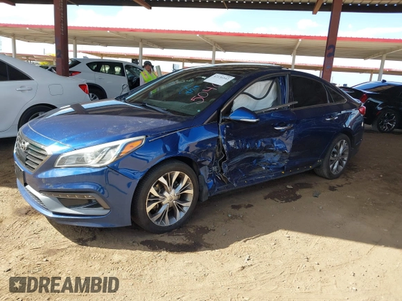 2015 Hyundai Sonata Sport with VIN 5NPE34AB9FH144582, listed as a IAAI auction lot 42136542 with Not Provided miles and . Bid and sale history available at carsss.com. Image 17.