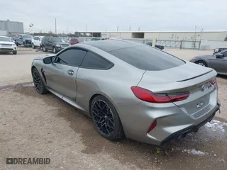 2020 BMW M8 with VIN WBSAE0C02LCE17524, listed as a IAAI auction lot 41374594 with 48,197 mi miles. Bid and sale history available at carsss.com. Image 3.