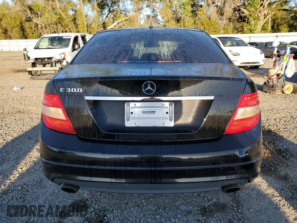2011 Mercedes-Benz C with VIN WDDGF5EB8BA520485, listed as a Copart auction lot 48721045 with 167,179 mi miles and Salvage Title. Bid and sale history available at carsss.com. Image 6.