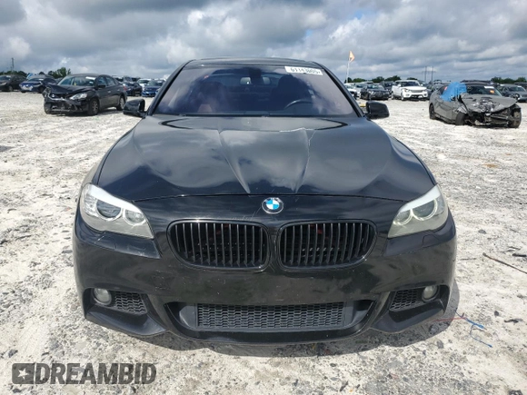 2013 BMW 5 Series 535i with VIN WBAFR7C57DC829343, listed as a Copart auction lot 61143005 with 127,779 mi miles and Salvage title. Bid and sale history available at DreamBid. Image 5.