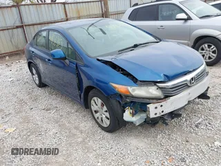 2012 Honda Civic LX z VIN 19XFB2F57CE053373, wystawiony jako IAAI lot #41836863 z przebiegiem 123 339 mil mil oraz . Historia ofert i sprzedaży dostępna na DreamBid. Obrazek 1.
