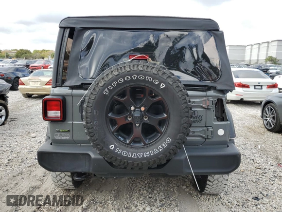 2021 Jeep Wrangler Unlimited Willys with VIN 1C4HJXDM6MW628041, listed as a Copart auction lot 51366415 with 22,697 mi miles and Salvage title. Bid and sale history available at DreamBid. Image 6.