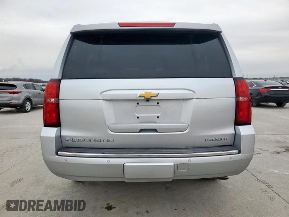 2019 Chevrolet Suburban LT with VIN 1GNSCJKC7KR149136, listed as a Copart auction lot 45931855 with 56,750 mi miles and Clean Title. Bid and sale history available at carsss.com. Image 6.