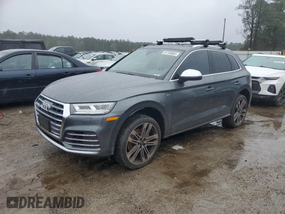 2018 Audi SQ5 Premium Plus with VIN WA1A4AFY9J2248548, listed as a Copart auction lot 81765003 with 45,804 mi miles and . Bid and sale history available at DreamBid. Image 1.
