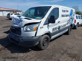 2016 Ford Transit Cargo Van with VIN 1FTYR1ZMXGKB36607, listed as a IAAI auction lot 41858002 with 1 mi miles. Bid and sale history available at carsss.com. Image 17.