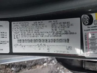 2019 Ford Fiesta SE with VIN 3FADP4EJ4KM125269, listed as a IAAI auction lot 41787211 with 97,699 mi miles. Bid and sale history available at carsss.com. Image 9.