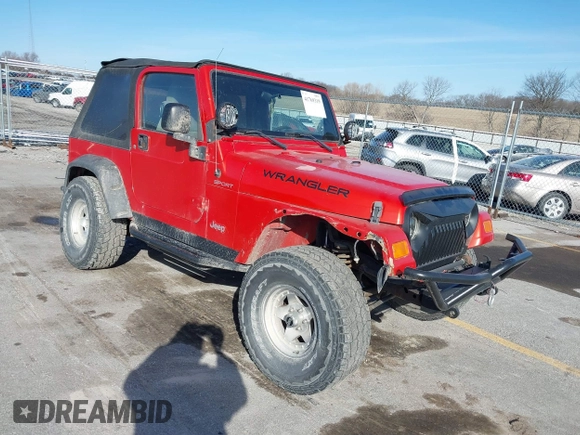 2005 Jeep Wrangler Sport with VIN 1J4FA49S85P344204, listed as a IAAI auction lot 41769319 with 105,927 mi miles. Bid and sale history available at carsss.com. Image 18.