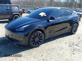 2021 Tesla Model Y Performance with VIN 5YJYGDEF6MF252877, listed as a IAAI auction lot 41770770 with 58,550 mi miles and . Bid and sale history available at DreamBid. Image 20.