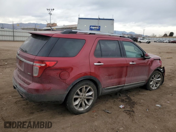 2015 Ford Explorer Limited with VIN 1FM5K8F83FGA86413, listed as a Copart auction lot 44862905 with 130,859 mi miles and Salvage Title. Bid and sale history available at DreamBid. Image 3.