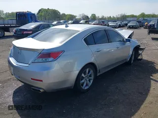 2012 Acura TL Tech Auto with VIN 19UUA8F54CA035088, listed as a IAAI auction lot 41934454 with 1 mi miles. Bid and sale history available at carsss.com. Image 4.