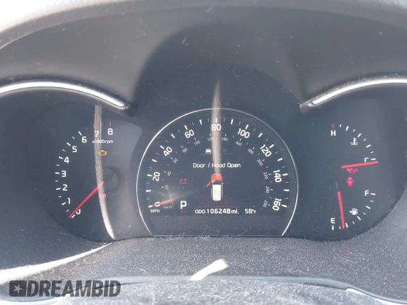 2014 Kia Sorento LX with VIN 5XYKTDA68EG481238, listed as a IAAI auction lot 42055425 with 106,248 mi miles. Bid and sale history available at carsss.com. Image 7.