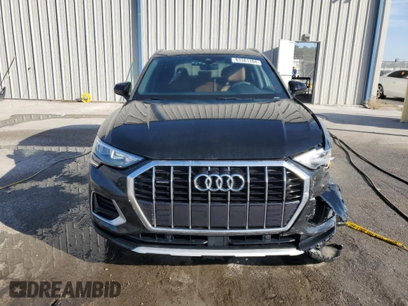 2022 Audi Q3 Premium with VIN WA1AUCF32N1001495, listed as a Copart auction lot 83381104 with 24,682 mi miles and Salvage Title. Bid and sale history available at carsss.com. Image 5.