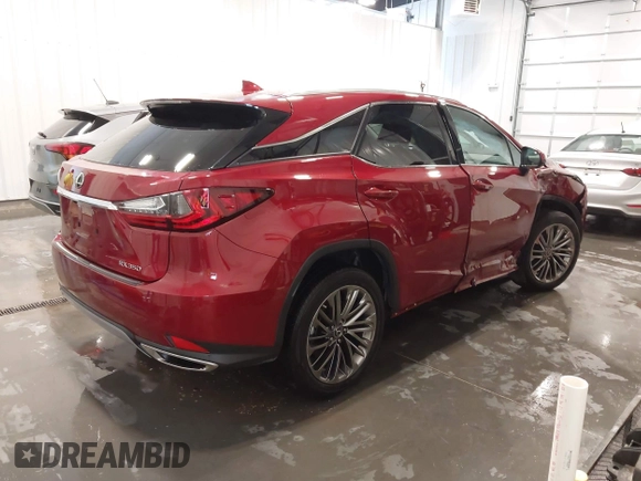 2022 Lexus RX with VIN 2T2JZMDA8NC358766, listed as a IAAI auction lot 41657650 with 17,716 mi miles. Bid and sale history available at carsss.com. Image 4.