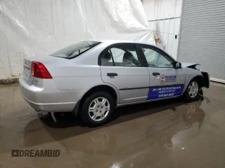 2001 Honda Civic DX with VIN 2HGES162X1H527248, listed as a Copart auction lot 84811674 with 132,592 mi miles and Salvage Title. Bid and sale history available at carsss.com. Image 3.