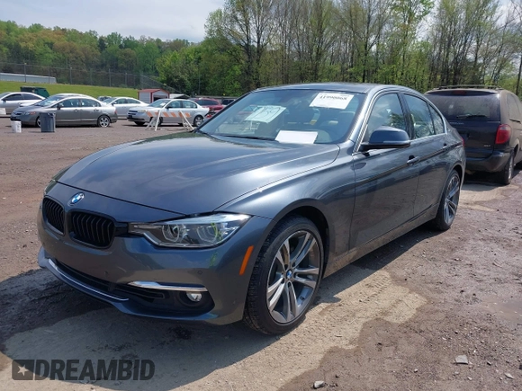 2017 BMW 3 Series 330i with VIN WBA8B9G37HNU55487, listed as a IAAI auction lot 41990068 with 50,418 mi miles. Bid and sale history available at carsss.com. Image 18.