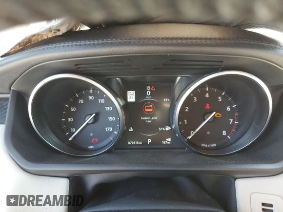 2016 Land Rover Range Rover Sport HSE with VIN SALWR2PF9GA655891, listed as a Copart auction lot 52196605 with 79,315 mi miles and Clean title. Bid and sale history available at DreamBid. Image 9.