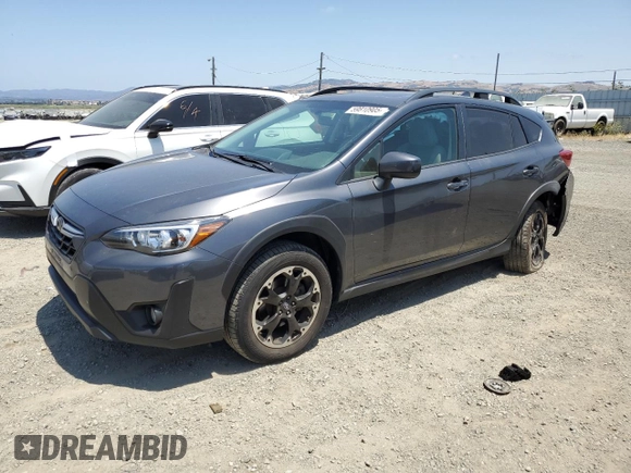 2021 Subaru Crosstrek Premium with VIN JF2GTAEC8MH256054, listed as a Copart auction lot 59810905 with 48,773 mi miles and Salvage title. Bid and sale history available at DreamBid. Image 1.