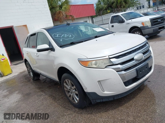 2011 Ford Edge Limited with VIN 2FMDK3KC3BBB34941, listed as a IAAI auction lot 42363570 with 221,767 mi miles and . Bid and sale history available at DreamBid. Image 1.