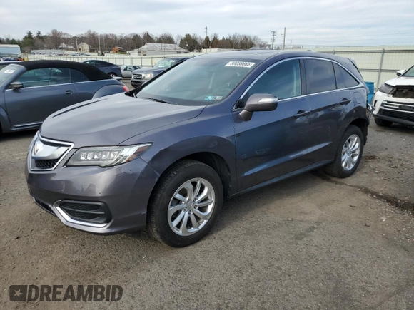 2017 Acura RDX with VIN 5J8TB3H3XHL006178, listed as a Copart auction lot 50038665 with 62,452 mi miles and Salvage Title. Bid and sale history available at carsss.com. Image 1.