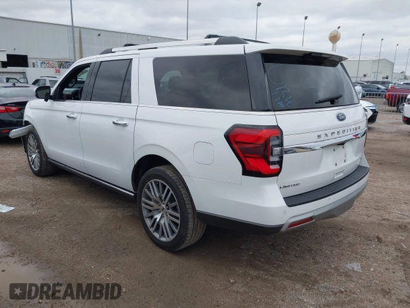 2023 Ford Expedition Max Limited z VIN 1FMJK2A86PEA55771, wystawiony jako IAAI lot #41290472 z przebiegiem 39 663 mil mil oraz . Historia ofert i sprzedaży dostępna na DreamBid. Obrazek 3.