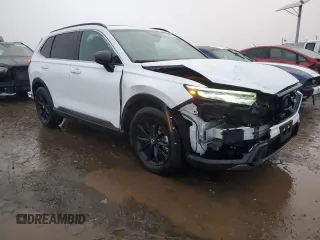 2024 Honda CR-V Sport with VIN 7FARS5H59RE027571, listed as a Copart auction lot 44840745 with 24,517 mi miles and Salvage Title. Bid and sale history available at DreamBid. Image 4.