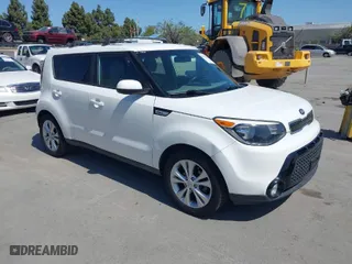 2016 Kia Soul + with VIN KNDJP3A59G7292180, listed as a IAAI auction lot 42004754 with 98,066 mi miles. Bid and sale history available at carsss.com. Image 1.