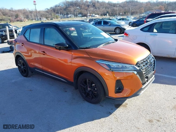 2021 Nissan Kicks SR with VIN 3N1CP5DV0ML563668, listed as a IAAI auction lot 41092426 with 12,084 mi miles. Bid and sale history available at carsss.com. Image 1.