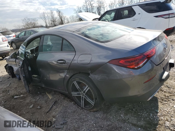 2021 Mercedes-Benz CLA with VIN W1K5J4HB0MN187822, listed as a Copart auction lot 41560795 with 64,361 mi miles and Salvage Title. Bid and sale history available at carsss.com. Image 2.