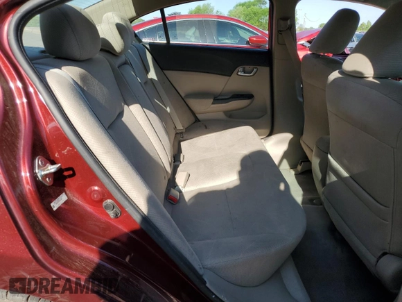 2012 Honda Civic EX with VIN 2HGFB2F81CH572435, listed as a Copart auction lot 52199805 with Not Provided miles and Salvage Title. Bid and sale history available at DreamBid. Image 6.