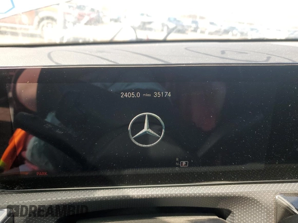 2022 Mercedes-Benz CLA 250 with VIN W1K5J4HB2NN299023, listed as a Copart auction lot 47099725 with 35,174 mi miles and Salvage title. Bid and sale history available at DreamBid. Image 9.