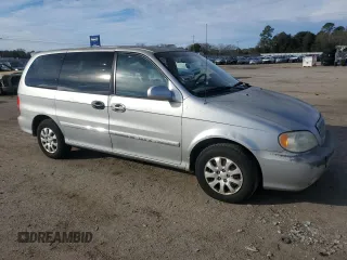 2005 Kia Sedona LX with VIN KNDUP132X56721558, listed as a Copart auction lot 88574685 with 176,660 mi miles and Salvage Title. Bid and sale history available at carsss.com. Image 4.