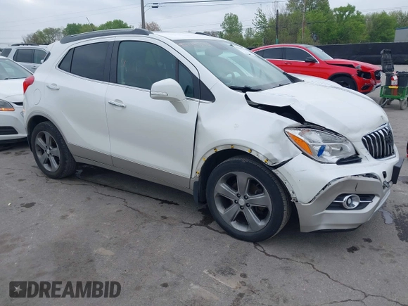 2014 Buick Encore Convenience with VIN KL4CJBSB3EB750986, listed as a IAAI auction lot 42195394 with 67,017 mi miles and . Bid and sale history available at DreamBid. Image 1.