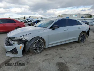 2021 Kia K5 GT-Line with VIN 5XXG64J25MG006868, listed as a Copart auction lot 42458495 with 78,771 mi miles and Salvage Title. Bid and sale history available at carsss.com. Image 1.