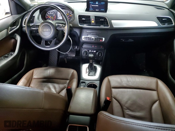 2018 Audi Q3 Premium with VIN WA1BCCFS9JR000127, listed as a Copart auction lot 58555755 with 60,295 mi miles and Salvage title. Bid and sale history available at DreamBid. Image 8.