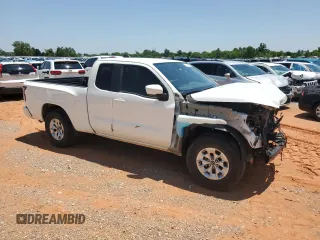 2024 Nissan Frontier S with VIN 1N6ED1CLXRN631616, listed as a Copart auction lot 57158585 with 19,495 mi miles and Salvage title. Bid and sale history available at DreamBid. Image 4.