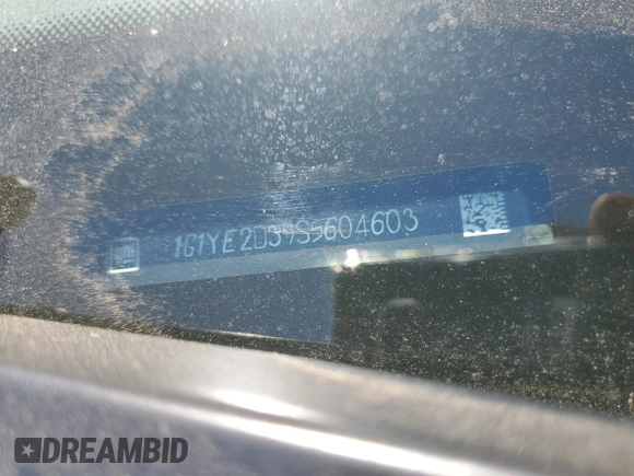 2025 Chevrolet Corvette 2LZ with VIN 1G1YE2D39S5604603, listed as a Copart auction lot 57466515 with Not provided miles and Salvage title. Bid and sale history available at DreamBid. Image 13.