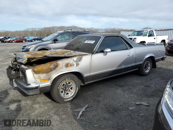 1985 Chevrolet El Camino z VIN 3GCCW80H0FS917778, wystawiony jako Copart lot #48815225 z przebiegiem Nie podano mil oraz Czysty tytuł • Clean title. Historia ofert i sprzedaży dostępna na DreamBid. Obrazek 1.