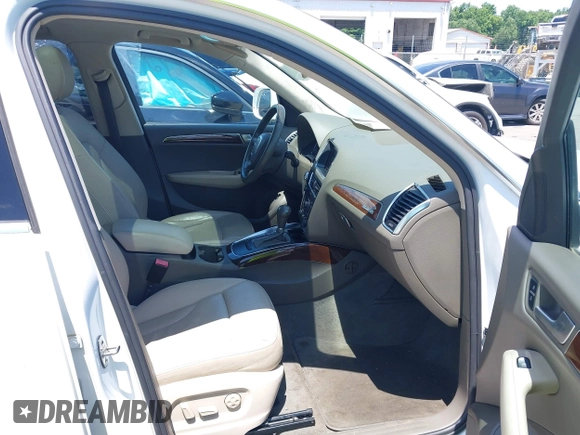2012 Audi Q5 Premium with VIN WA1CFAFP3CA098486, listed as a IAAI auction lot 42544729 with 177,542 mi miles and . Bid and sale history available at DreamBid. Image 5.