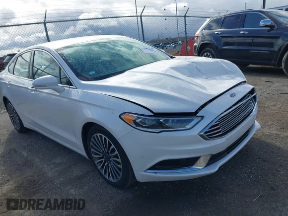 2018 Ford Fusion SE with VIN 3FA6P0HDXJR127018, listed as a IAAI auction lot 42013450 with 93,761 mi miles. Bid and sale history available at carsss.com. Image 1.