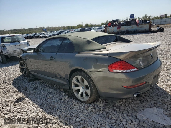 2008 BMW 6 Series 650i with VIN WBAEB53588CX63265, listed as a Copart auction lot 73681864 with Not Provided miles and Salvage Title. Bid and sale history available at DreamBid. Image 2.